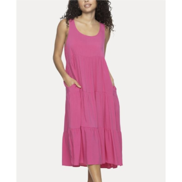 Felina Women's Isabelle MIDI Flowy Dress, Lilac Rose, NWT - Picture 1 of 4
